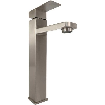 Mixxus Смесител за мивка, едноръкохватков, mixxus kub-001-high, неръждаема стомана (et8485)