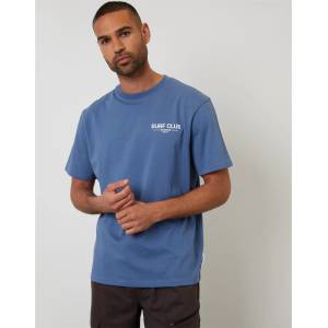 Threadbare Тениска Threadbare Men's Watson Regular Fit T-Shirt - Denim Blue