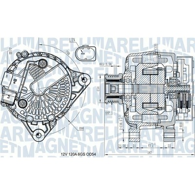 Alternátor MAGNETI MARELLI 063731545910