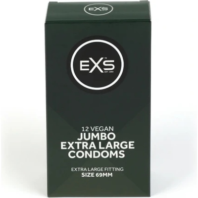 EXS Condoms 12 бр. Екстра големи презервативи EXS Jumbo 69 мм