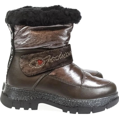 Fashion detské topánky bronzové