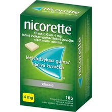 NICORETTE CLASSIC GUM ORM 4MG GUM MND 105