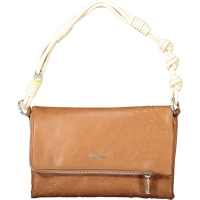 Desigual dámska kabelka Hnedá 25.0X17.0X5.0cm hnedá