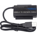 Oem PremiumCord USB 2.0 - IDE + SATA adapter s kabelem a přídavným zdrojem ku2ides