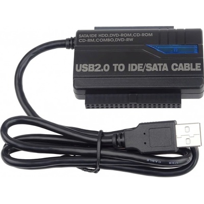 Oem PremiumCord USB 2.0 - IDE + SATA adapter s kabelem a přídavným zdrojem ku2ides