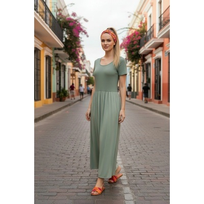 Dámske šaty 60940 olive