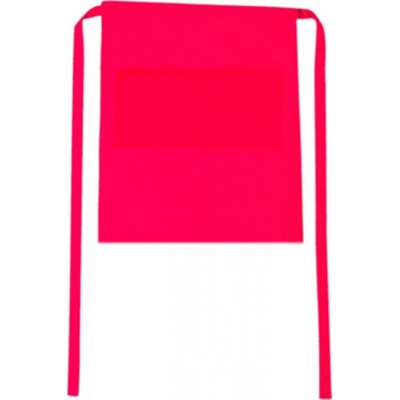 CG Workwear Gastro zástěra Roma s kapsami odolná proti pomačkání červená magenta CGW1262