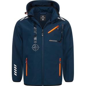 KirkjubØur Мъжко яке KIRKJUBØUR® Alvik Men SOFTSHELL jacket 10, 000 mm water column navy/orange