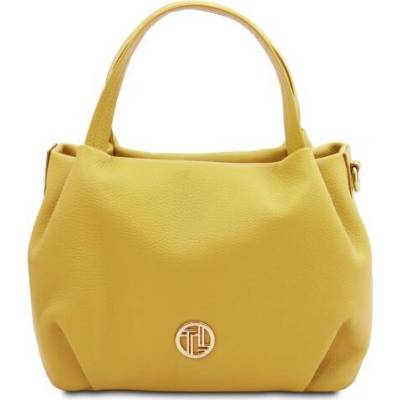 Tuscany Leather Mäkká kožená kabelka Nora pastelovožltá 2372 1 137