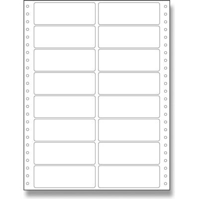 Coveris ETSW100036X2 nekonečné tabelační etikety 100 x 36,1 mm dvouřadé 500 listů bílá