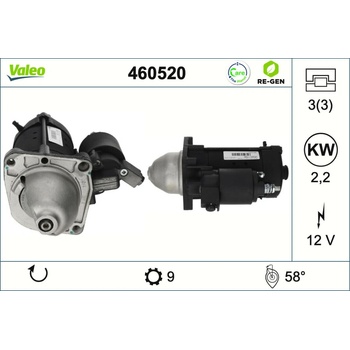 Štartér VALEO 460520