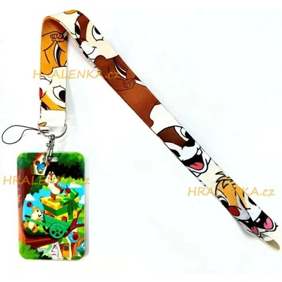 Šňůrka na krk 24240 s cedulkou Rychlá rota, Chip a Dale