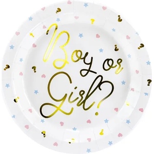 PartyDeco Чинии Момче или Момиче 6 бр