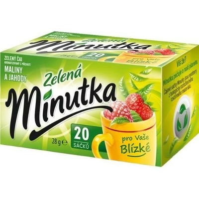 Minutka zelený čaj maliny jahody 28 g