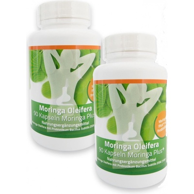 Moringa z Tenerife Bio + probiotikum Bacillus Subtilis 180 kapslí