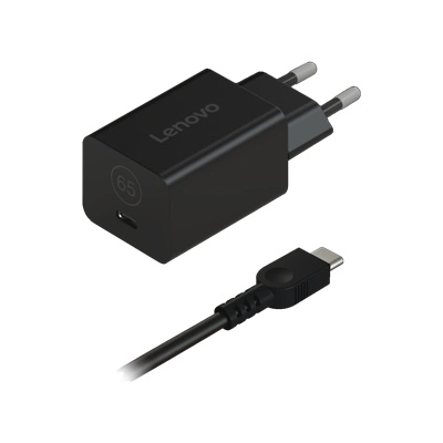 Lenovo Адаптер Lenovo GaN Nano 65W - G0A6GN65EU - черен (G0A6GN65EU)