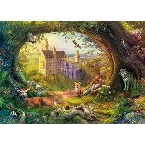 Schmidt Spiele - Puzzle Fairytale castle and forest magic - 1 000 piese