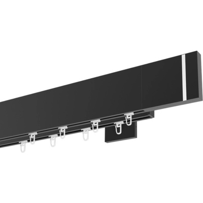 Marcin Dekor Garniža Top Line Pásik čierna matná dvojitá 160 - 600 cm