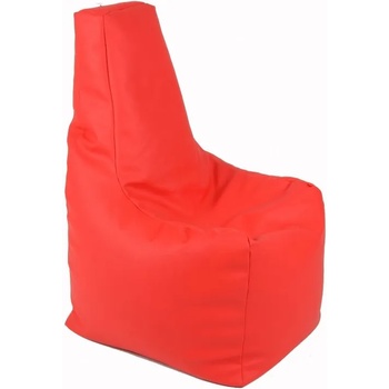 Pufrelax Пуф стол, 210л. , Sunlounger - Intense red, PU кожа, Пълнеж от полистиролни перли