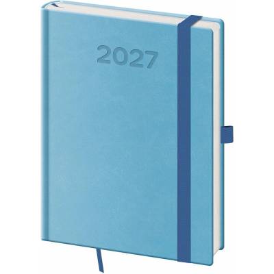 Helma 365 Print Pop B6 denní 2027 světle modrý