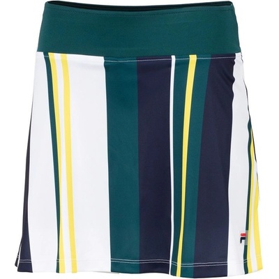 Fila Skort Elliot white/deep teal stripe