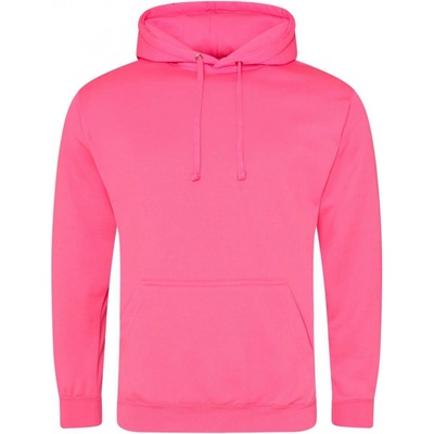 Just Hoods unisex reflexní mikina Electric elektrická růžová