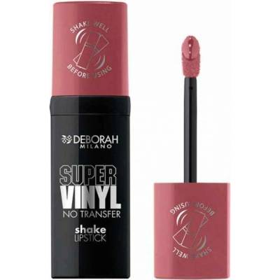 Deborah Milano dloutrvající tekutá rtěnka Super Vinyl, 01 Rose 4,4 g