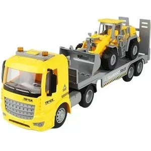 Man Yuk Toys Комплект играчки за транспортиране на автомобили и работни машини