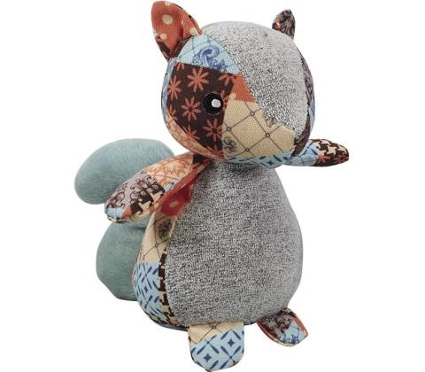 Nobby Hračka pre psa Veverička Patchwork 20 cm