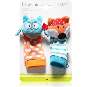 BBLÜV Düo чорапи с дрънкалки Owl / Fox 2 бр
