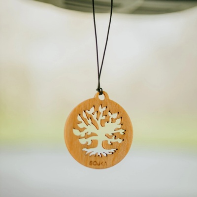 SOJKA Dřevěná vůně do auta - Strom života