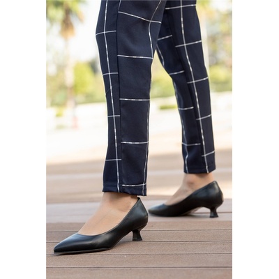 Moda Trend Дамски обувки с нисък ток - Черни #362383 (362383_Черно)