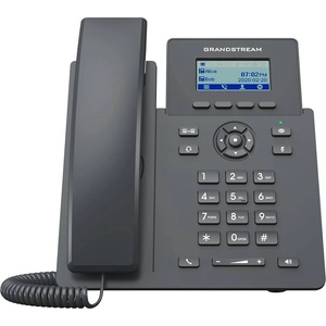 Grandstream VoIP телефон Grandstream GRP2601P, 2.41" (6.12 cm) цветен LCD дисплей, 2 линии, GDMS система, EHS поддръжка, 2x LAN10/100, PoE, черен (GRP2601P)