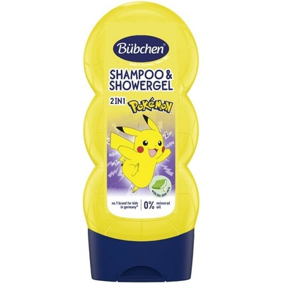 BÜBCHEN KIDS Šampón a sprchový gél 2v1 Pokémon 230 ml