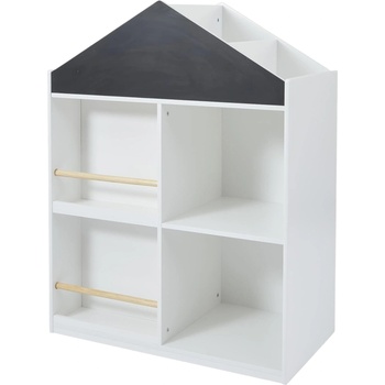 Ginger Home Детска етажерка за играчки и книги Ginger Home - С дъска за рисуване (TF6919-G)