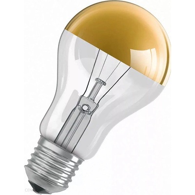 Osram Zrkadlová dekoračná žiarovka Classic A Kappe 40W E27 zlatá 4050300344426