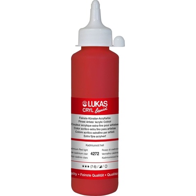 LUKAS Cryl Liquid АКРИЛНА боя Cadmium Red Light 250 ml 1 бр (42720250)