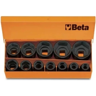 Beta Tools Комплект ударни шестостенни вложки на 1/2 в метална кутия -12 броя Beta Tools 720/C (007200912)