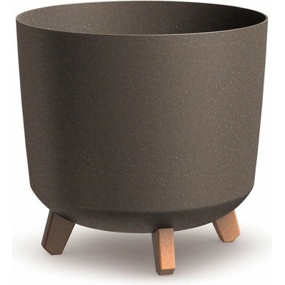 PROSPERPLAST Kvetináč GRACIA TUBUS ECO WOOD kávový 29,8cm