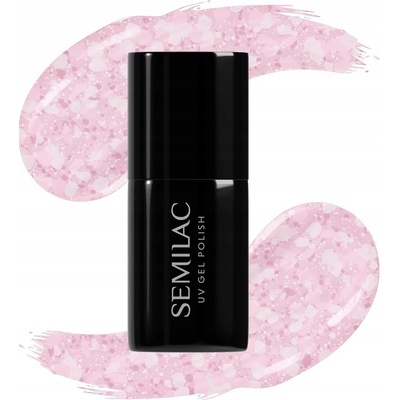 SEMILAC 491 Strawberry Ice Hybridní lak 7 ml