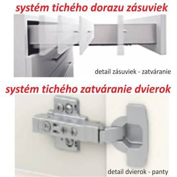 Долен шкаф Line 40 cm супер гланц бял HG