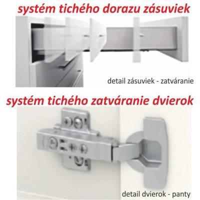 Долен шкаф Line 40 cm супер гланц бял HG