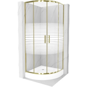 Mexen Rio 80x80 cm + tray round