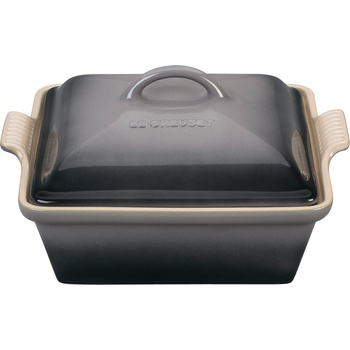 Le Creuset Heritage Форма за печене квадратна с капак, 23 см, сива (71005254440080)