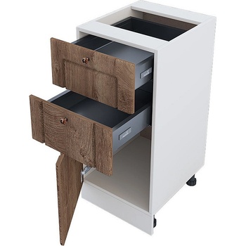 ИРИМ Долен кухненски шкаф Сити БФ-Дъб натурал-06-73 40 см