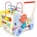 Eco Toys Dřevěný vzdělávací vozík ambulance