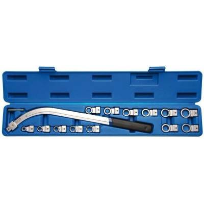 BGS technic Očkové klíče 12 ÷ 19 a E10 ÷ E18, vyhnuté o 45° pro napínací kladky BGS 1312