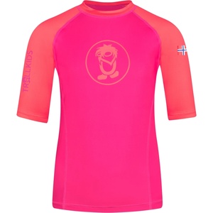 Trollkids Детска плажна тениска от ликра Trollkids Kid's Kvalvika T Sport shirt - Bright Pink / Watermelon - размер 92 (EU) (704-1803-1011)