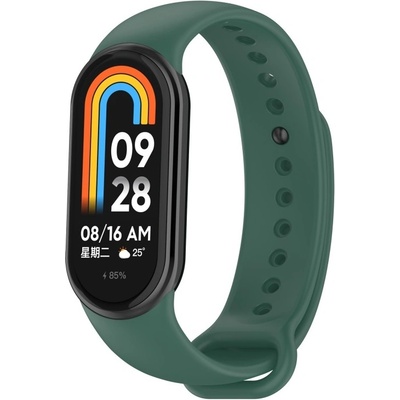 VSECHNONAMOBIL 87192 SILICONE Vyměnitelný řemínek pro Xiaomi Smart Band 9 tmavě zelený