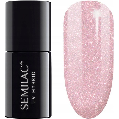 Semilac Extend 5in1 Glitter 805 Dirty Nude Rose hybridní lak 7 ml